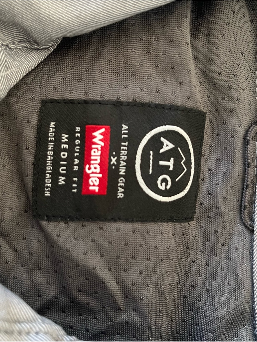 Wrangler Men's Button-Down Shirt - Gray - Picture 3 of 4
